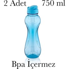 Odea Tr 2 Adet Sporcu Matarası 750 ml Bpa Içermez Yürüyüş Spor Okul Mavi