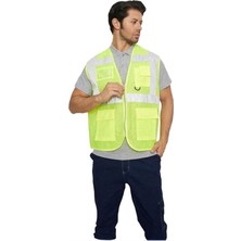 Odea Tr Mühendis Tipi Fileli Ikaz Yeleği Sarı