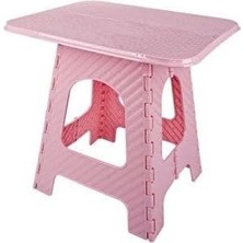 Odea Tr SRL-2007 Plastik Katlanır Sehpa Piknik Oyun Masası No 3 Pembe