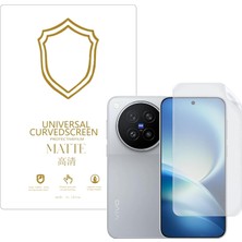 Odea Tr Vivo X500 Pro ile Uyumlu Tpu Nano Mat Ekran Koruma Filmi EKM107