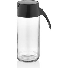 Odea Tr 2 Adet Cam Sos Şişesi Bpa Içermez 500 ml Damlatmaz Kapılı Kapak Sitemi Yağ Sirke Sos Siyah