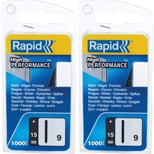 Odea Tr Kalem Tip 9, 15 mm Kafasız Çivi, 1.000 Adet, Zımba, Basınçlı Havalı Çivi Makinesi ve Elektronik Çakma Makineleri Için (2 Paketi)