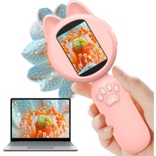 Odea Tr 2 Inç LCD Ekranlı 100X El Mikroskopu, 8 LED Işıklı Çocuklar Için Büyüteç, Çocuklar Için Noel Doğum Günü Hediyeleri