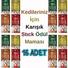 Odea Tr Kedi Ödülü Stick Karışık Lezzet, 16 x 3'lü Set