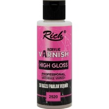 Odea Tr Acrylic Varnish High Gloss Su Bazlı Vernik Parlak 2520, 120 ml