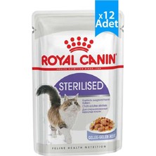 Odea Tr Pouch Jelly Sterilised Kısırlaştırılmış Yaş Kedi Maması 85 gr x 12 Adet