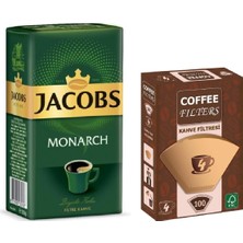 Odea Tr Jacobs Monarch 250 gr Filtre Kahve + Coffee Filters Filtre Kahve Kağıdı 1/4 100LÜ