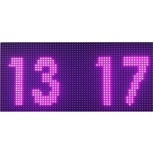 Odea Tr Mor Dijital LED Saat (Kasa Ölçüsü: 16X32 Cm)