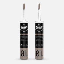 Odea Tr Selsil Genel Amaçlı Beyaz Silikon 280 gr Cam Pvc Seramik Metal Banyo Mutfak Sızdırmazlık Dolgu Malzemesi 2 Adet
