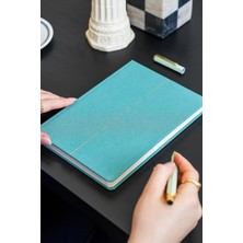Odea Tr 2027 Yılı A5 Keten Haftalık Ajanda 15X21 cm - 12 Aylık Turkuaz