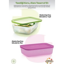 Odea Tr Alaska 1 Litre 2 Li Set Buzdolabı ve Derin Dondurucu Saklama Kabı