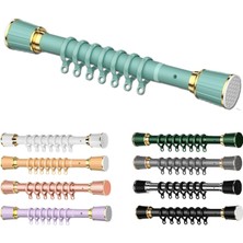 Odea Tr Pencereler, Dolaplar ve Banyolar Için Delmeden Ayarlanabilir Teleskopik Duş Perdesi Çubuğu, Uzunluk 50-400 Cm, Göl Yeşili. Kolay Kurulum ve Çok Yönlü Kullanım