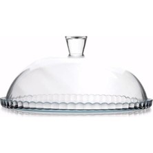 Odea Tr Paşabahçe Kapaklı Cam Kek Fanusu, 32 x 32 Cm, Karışık Renk
