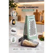 Odea Tr L-00667 550 ml Hazneli Paslanmaz Çelik Mutfak Rendesi – Turkuaz/su Yeşili