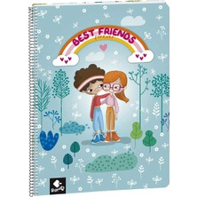 Odea Tr Bff Çizgili A4 Spiralli Defter 80 Yaprak 2005309590