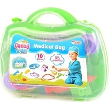 Odea Tr Candy Doktor Çantası Seti, 10 Parça, Unisex, 3 Yaş ve Üzeri