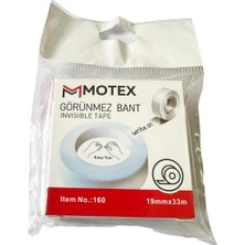 Odea Tr Motex Görünmez Şeffaf Bant - Düzeltme Birleştirme Bandı - 19 mm x 33 Metre - 1 Adet