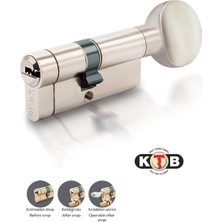 Odea Tr 164 Ktbsm Kilit Silindiri, Tuzaklı - Mandallı Kilit Göbeği, Barel 68 Mm, Nikel