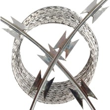 Odea Tr Galvanizli Çelikten Dikenli Tel – Bahçeleri Korumak Için Yüksek Performanslı Tel Çit – Geleneksel Dikenli Tel ve Concertina Tellere Uzun Ömürlü Alternatif (10 M, Gümüş)