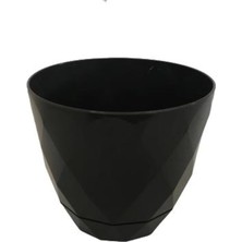 Odea Tr 5 (Beş) Adet Çiçek Saksısı (9 cm 'lik) Antrasit Renk