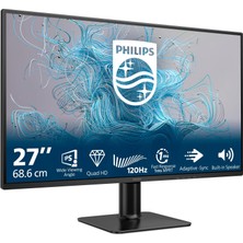 Odea Tr MONITOR27E2N2500 68,6 cm (27 Inç) Qhd (120 Hz, Ips, 1ms Mprt, Adaptive Sync, HDR10 (2560 x 1440, HDMI 1 x 2.0, Dp 1 x 1.4) Siyah/kırmızı