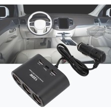 Odea Tr 3 Lü Çakmak Soketi 120W Çakmaklık Çoğaltıcı 2 USB 1 Type-C Araç Şarj Cihazı Çakmak Çoklayıcı 12V/24V