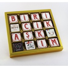 Odea Tr Biricik Aşkım Harfli 48'li Madlen Çikolata - Bitter ve Sütlü