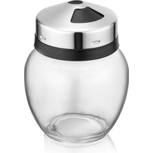 Odea Tr Cam Baharatlık 370 ml Paslanmaz Çelik Tam Açık Tam Kapalı ve Farklı Ayar Dökme Şekli Ev Ofis Kafe Restourant Lokanta Tuzluk Biberlik (2)