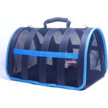 Odea Tr Astra Fileli Model Kedi ve Köpek Taşıma Çantası, Mavi