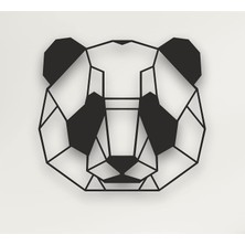 Odea Tr Metal Duvar Sanatı - Panda - 3D Duvar Silueti Metal Duvar Dekoru Ev Ofis Dekorasyonu Yatak Odası Oturma Odası Dekor Heykel (30 G x 28 Y / 76X71CM)