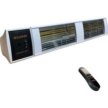 Odea Tr Supra Plus 4000W Kumandalı 5 Kademe Isı Ayarlı IP55 Suya Dayanıklı Beyaz Renk Dış Mekan Elektrikli Isıtıcı