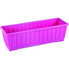 Odea Tr S232 Klasik Balkon Saksı Tabaklı 49CM, 7.4 Litre, Vişne