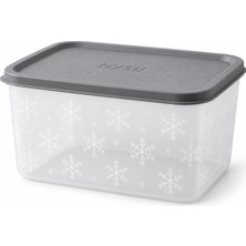 Odea Tr No Frost Kapaklı Gıda Saklama Kabı, 3,15 Litre, 22,5 x 15,5 x 11,5 Cm, Karışık Kapak Rengi
