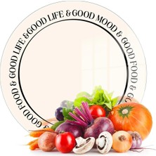 Odea Tr Cam Kesme Tahtası ve Sunumluk Good Life 30X30 cm