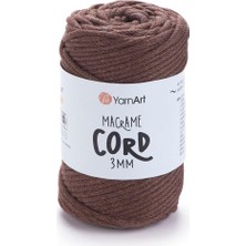 Odea Tr Art Macrame Cord 3 mm - Makrome El Örgü Ipi KAHVERENGI-769