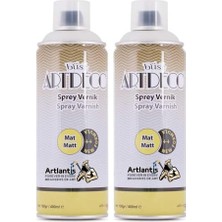 Odea Tr Mat Akrilik Vernik 400 ml Sprey 2 Adet Kalıcı Şeffaf Koruma Iç ve Dış Mekan Çizilmeye Karşı Dayanıklı Kalıcı