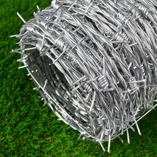 Odea Tr Galvanizli Dikenli Tel (300 M) – 4 Noktalı Dikenli Tel, Hafif Bükülebilir, Bahçe, El Işi, Çim, Arka Bahçe ve Balkon Için – Uzun Ömürlü ve Çok Yönlü Güvenlik Çözümü