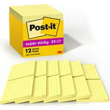 Odea Tr Süper Yapışkan Notlar, 10,2 x 10,2 Cm, 12 Blok, 2 x Yapıştırma Gücü, Kanarya Sarısı, Geri Dönüştürülebilir (675-12SSCP)