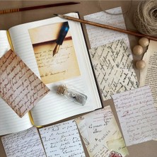 Odea Tr 8 Parça Vintage Scrapbook Kağıdı, Bullet Journal Ajanda