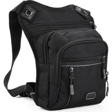 Odea Tr Erkek Motosiklet Bacak Çantası Çok Bölmeli Ayarlanabilir Bel ve Bacak Askılı 25X21X7 cm