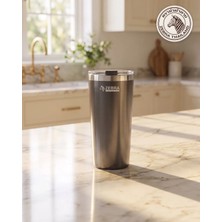 Zebra Thailand Zebra Vakumlu Çelik Termos Bardak 870 ml Polar, Kapaklı, Gri