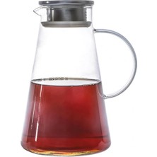 Odea Tr Limonata ve Detoks Sürahisi 1800 ml - Isıya Dayanıklı Borosilikat Cam Karaf