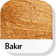 Odea Tr Multi-Surface Hibrit Akrilik Boya, 120ML, Su Bazlı, Ahşap Cam Seramik Metal Kumaş Plastik Için (Metalik Bakır Bronz)