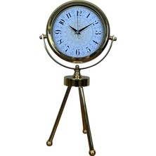 Odea Tr Gold Royal Motifli Üç Ayaklı Metal Masa Saati