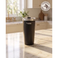 Zebra Thailand Zebra Vakumlu Çelik Termos Bardak 870 ml Polar, Kapaklı, Siyah