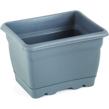 Odea Tr V600 Villa Balkon Saksı Tabaklı 21CM, 2,75 Litre Antrasit