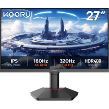 Odea Tr G2741L 27 Inç Monitör, Akıllı Yenileme Hızı (Uhd 160Hz/FHD 320Hz), IPS 4K Oyun MONITÖRÜ,%100 Srgb, HDMI 2.1 X2 + Dp 1.4, Dönebilir Vesa 75X75MM, Adaptive-Sync, Profesyonel E-Spor Monitörler