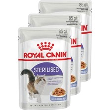 Odea Tr Pouch Jelly Sterilised Kısırlaştırılmış Yaş Kedi Maması 85 gr x 3 Adet