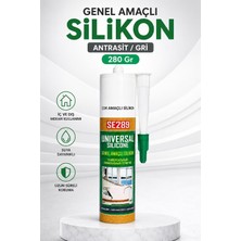 Odea Tr Antrasit Gri Genel Çok Amaçlı Silikon 280 gr Güçlü Yapıştırıcı Suya Dayanıklı Çok Amaçlı Silikon