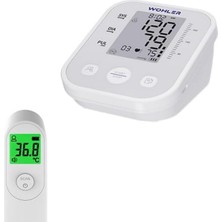 Odea Tr Üst Koldan Ölçer Dijital Tansiyon Aleti Nabız Ölçer Hafızalı USB + Temassız Ateş Ölçer Fda Onaylı